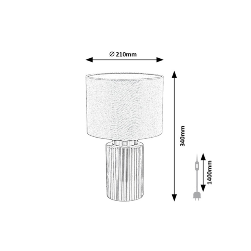 Rabalux - Stolní lampa 1xE14/40W/230V šedá