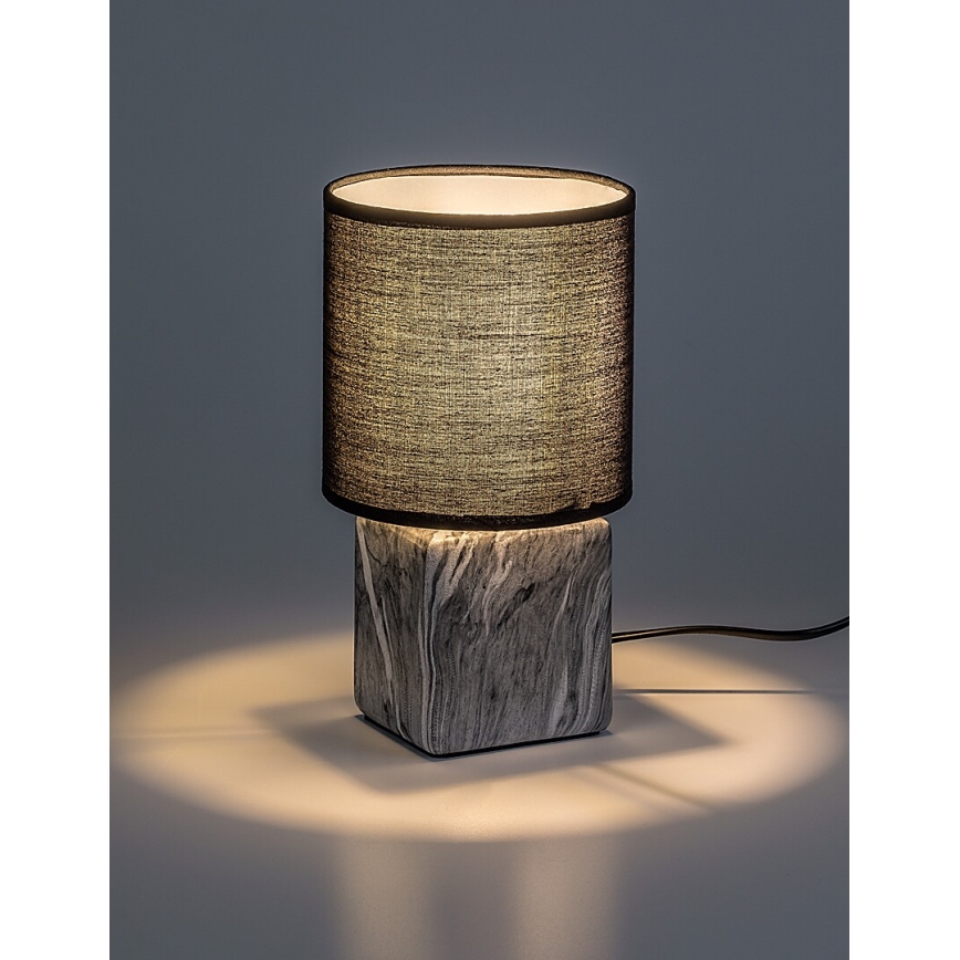 Rabalux - Stolní lampa 1xE14/40W/230V černá/dekor mramoru