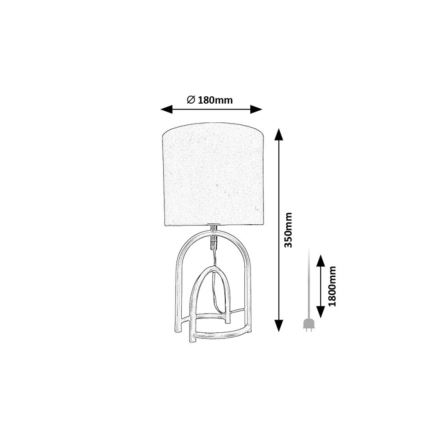 Rabalux - Stolní lampa 1xE14/25W/230V