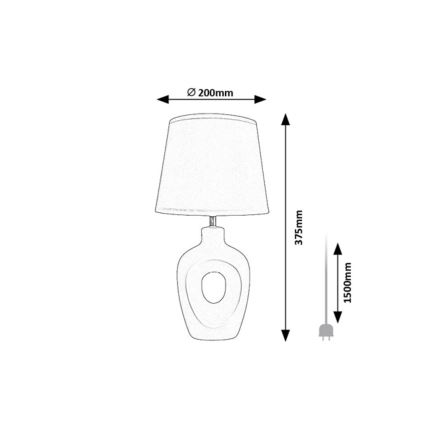 Rabalux - Stolní lampa 1xE14/25W/230V béžová
