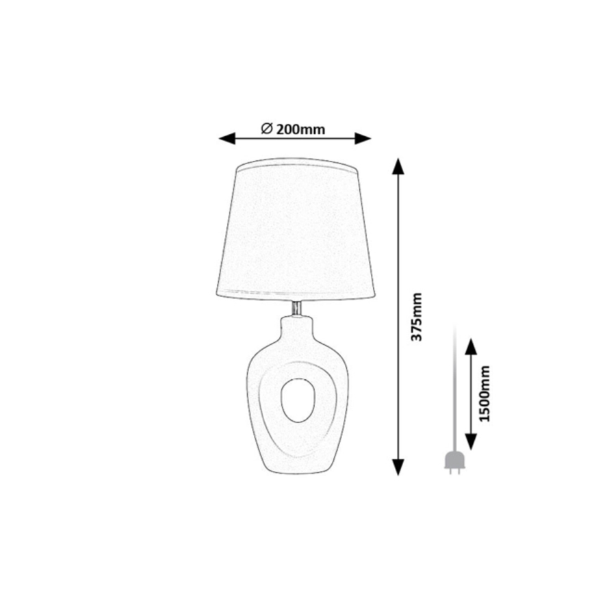 Rabalux - Stolní lampa 1xE14/25W/230V béžová