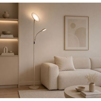 Rabalux - LED Stmívatelná stojací lampa LED/23W/230V 3000/4200/6500 béžová
