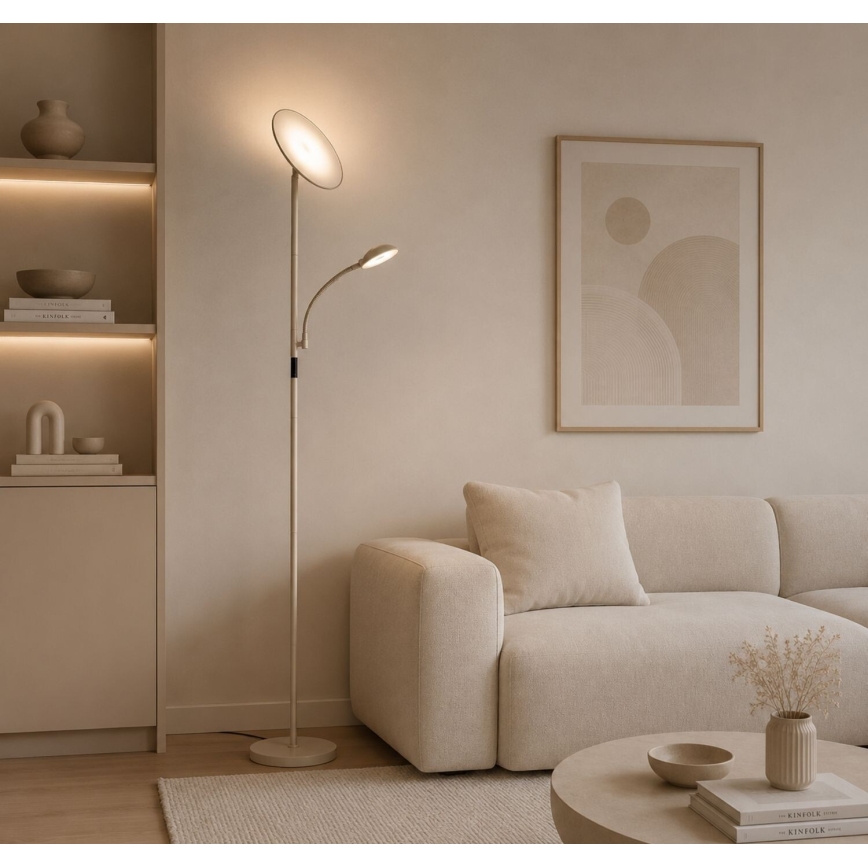 Rabalux - LED Stmívatelná stojací lampa LED/23W/230V 3000/4200/6500 béžová