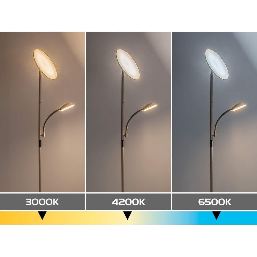 Rabalux - LED Stmívatelná stojací lampa LED/23W/230V 3000/4200/6500 béžová
