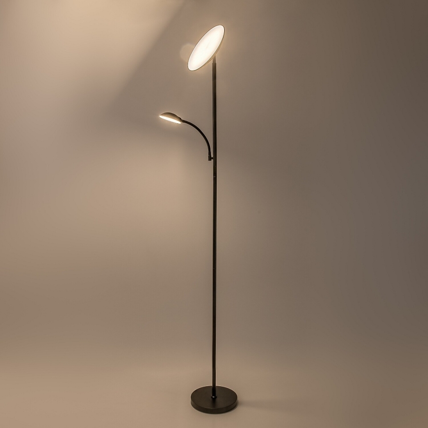 Rabalux - LED Stmívatelná stojací lampa LED/23W/230V 3000/4200/6500 černá