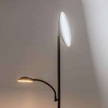 Rabalux - LED Stmívatelná stojací lampa LED/23W/230V 3000/4200/6500 černá
