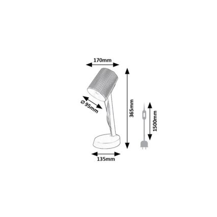 Rabalux - Stolní lampa 1xE14/11W/230V zelená