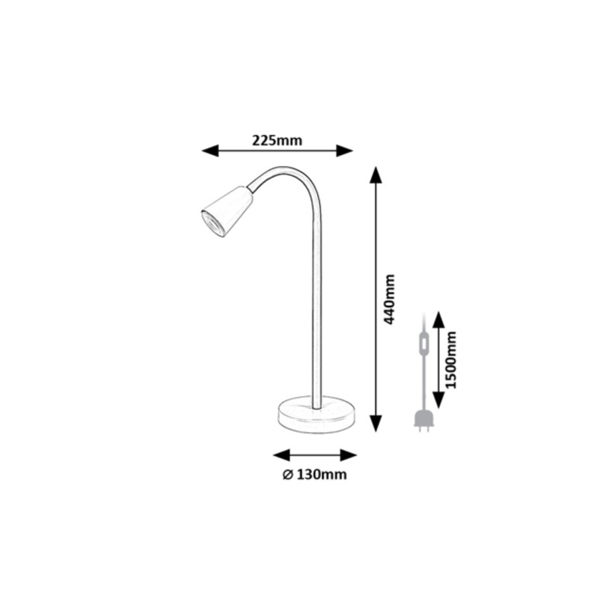 Rabalux - Stolní lampa 1xGU10/7W/230V khaki