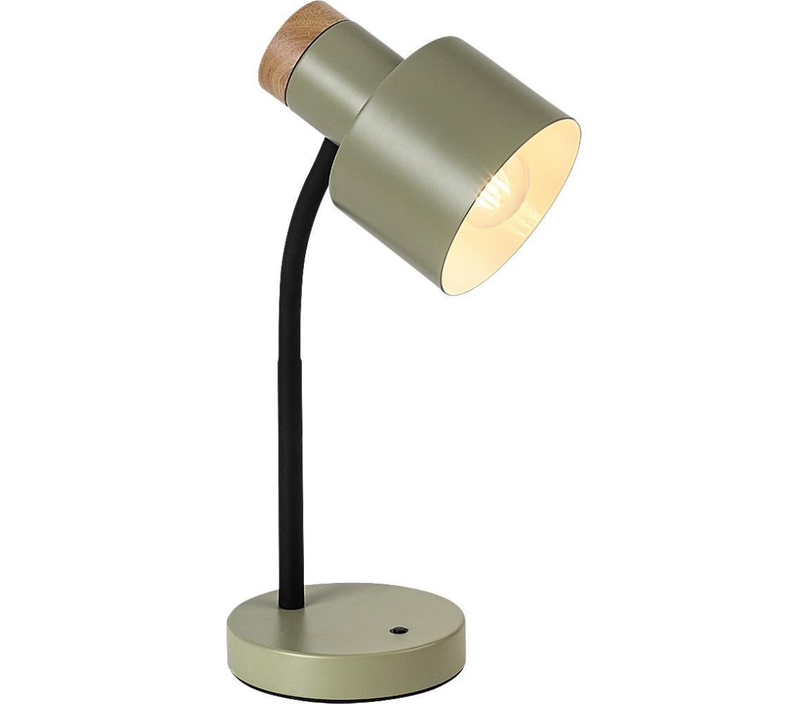 Rabalux 74099 - Stolní lampa PASTRO 1xE27/20W/230V khaki 74099 Zelená