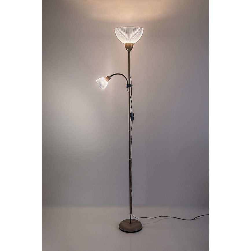Rabalux - Stojací lampa 1xE27/60W/230V + 1xE14/25W béžová