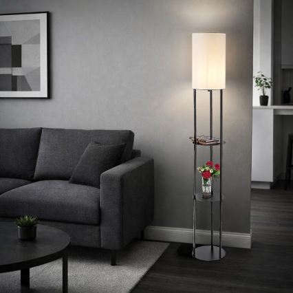 Rabalux - Stojací lampa s poličkami 1xE27/40W/230V černá