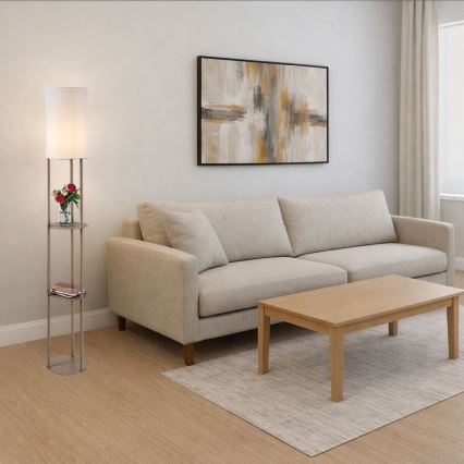 Rabalux - Stojací lampa s poličkami 1xE27/40W/230V béžová