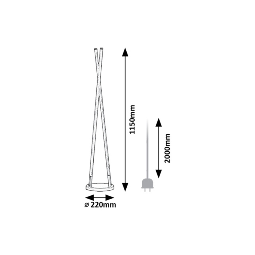 Rabalux - LED Stojací lampa LED/28W/230V 3000K