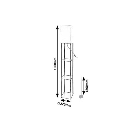 Rabalux - Stojací lampa s poličkami 1xE27/40W/230V