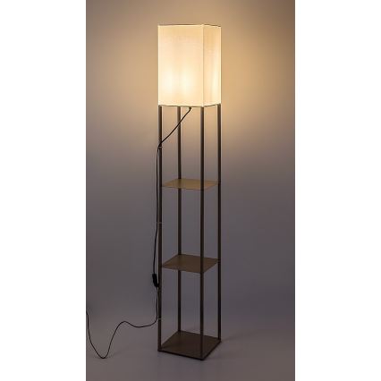 Rabalux - Stojací lampa s poličkami 1xE27/40W/230V béžová
