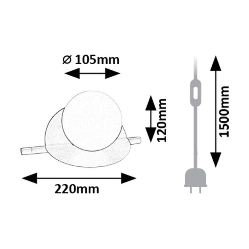 Rabalux - Stolní lampa 1xG9/5W/230V