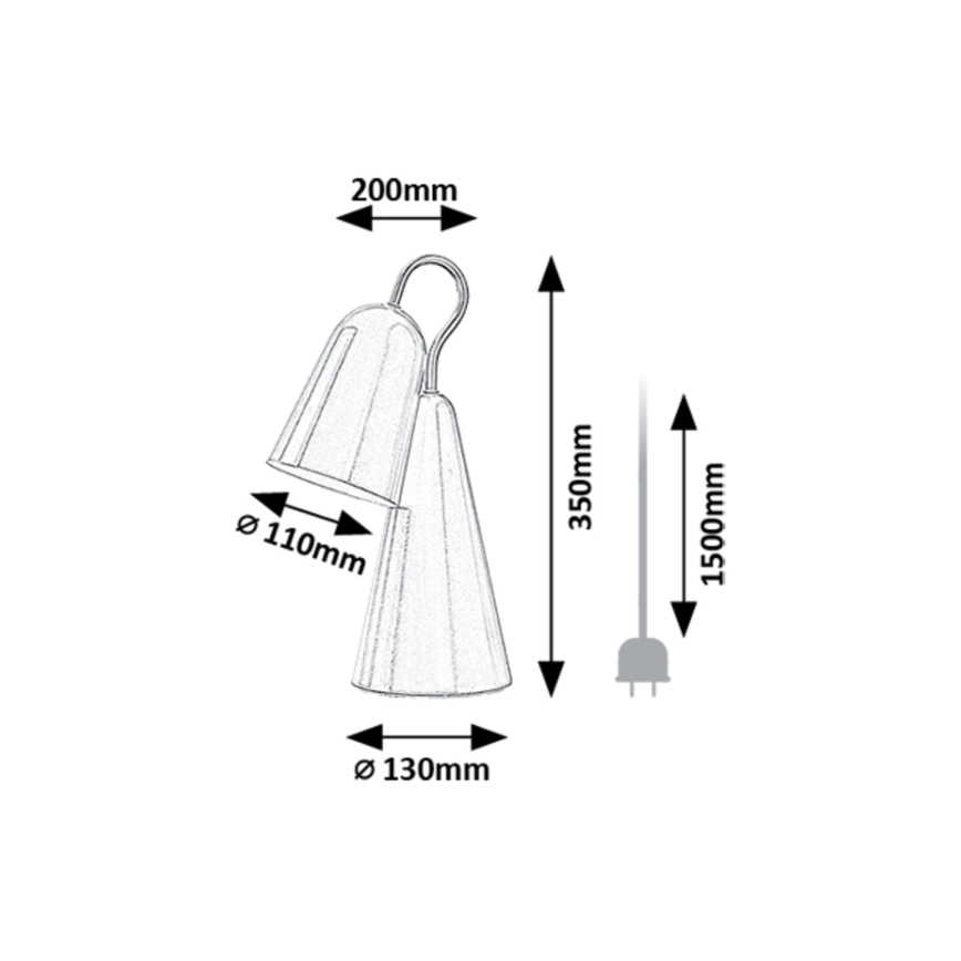Rabalux - LED Stolní lampa 1xE14/4W/230V černá