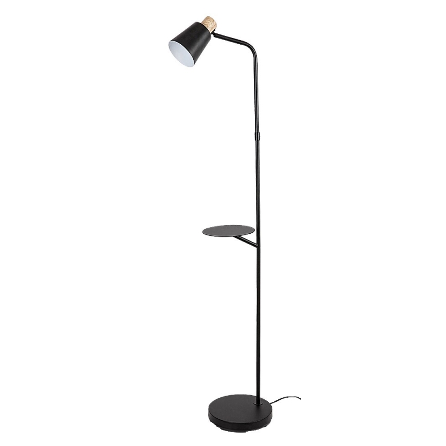 Rabalux - Stojací lampa s poličkou 1xE27/40W/230V černá