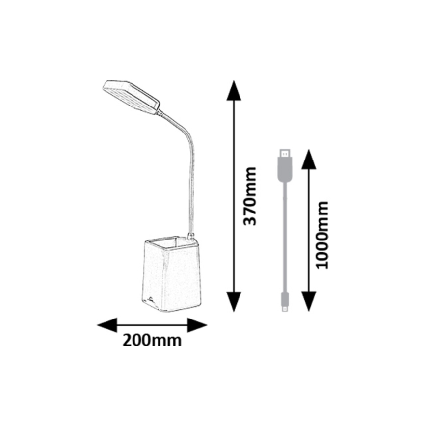 Rabalux - LED Stmívatelná stolní lampa LED/6W/230V 5000K modrá