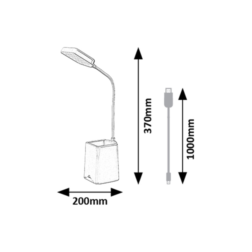 Rabalux - LED Stmívatelná stolní lampa LED/6W/230V 5000K růžová