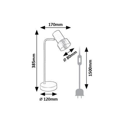 Rabalux - Stolní lampa 1xE14/15W/230V