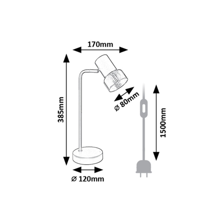 Rabalux - Stolní lampa 1xE14/15W/230V