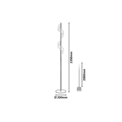 Rabalux - LED Stmívatelná dotyková stojací lampa LED/12W/230V 3000K