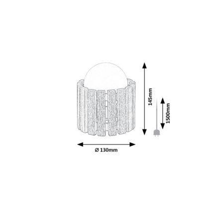 Rabalux - Stolní lampa 1xG9/5W/230V