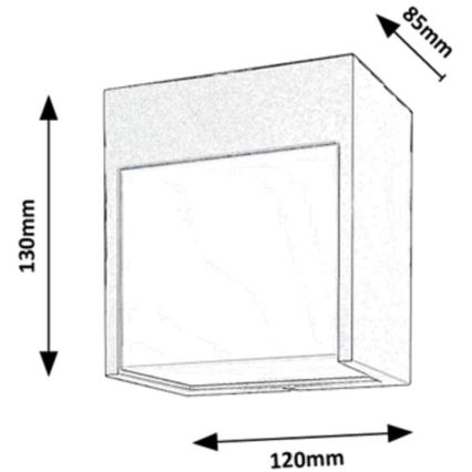 Rabalux - LED Venkovní nástěnné svítidlo LED/12W/230V bílá IP54