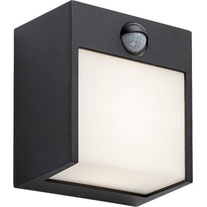 Rabalux - LED Venkovní nástěnné svítidlo se senzorem LED/12W/230V černá IP44