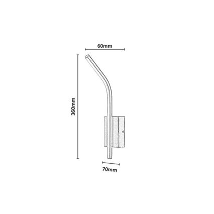 Rabalux - LED Koupelnové nástěnné svítidlo LED/10W/230V 4000K IP44 antracit