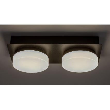 Rabalux - LED Stropní koupelnové svítidlo 2xLED/5,5W/230V IP44 černá