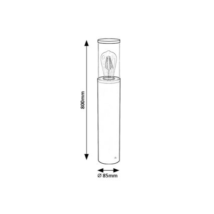 Rabalux - Venkovní lampa 1xE27/60W/230V IP44