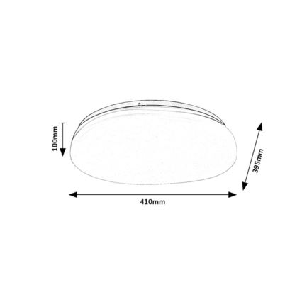 Rabalux - LED Koupelnové stropní svítidlo LED/24W/230V IP44 pr. 41 cm