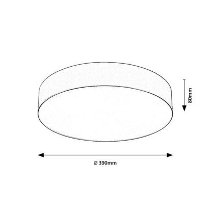 Rabalux - Venkovní stropní svítidlo 3xE27/9W/230V pr. 39 cm IP43 černá