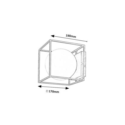 Rabalux - Venkovní nástěnné svítidlo 1xE14/15W/230V IP44 černá