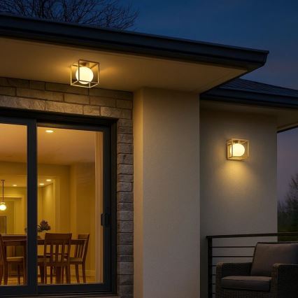 Rabalux - Venkovní nástěnné svítidlo 1xE14/15W/230V IP44 zlatá