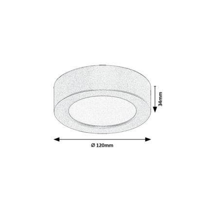 Rabalux - LED Koupelnové stropní svítidlo LED/7W/230V pr. 12 cm IP44 bílá