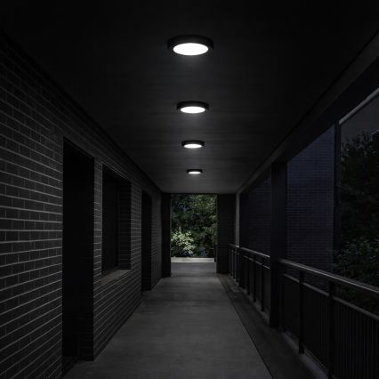 Rabalux - LED Koupelnové stropní svítidlo LED/24W/230V pr. 22 cm IP44 černá