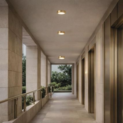 Rabalux - LED Koupelnové stropní svítidlo LED/7W/230V pr. 12 cm IP44 zlatá