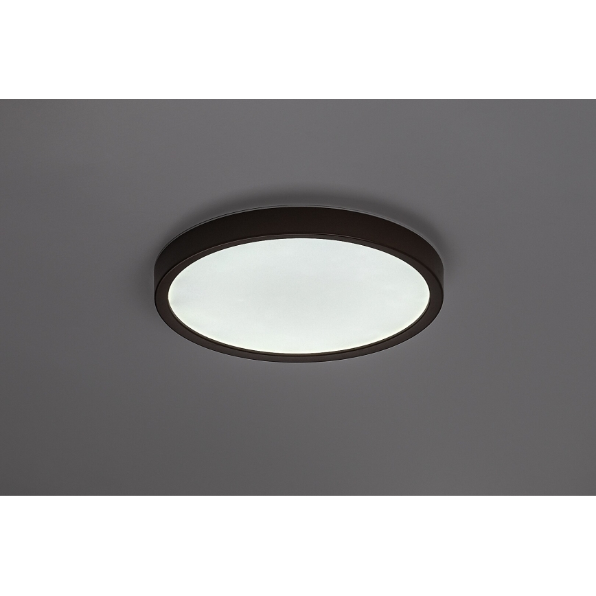Rabalux - LED Koupelnové stropní svítidlo LED/18W/230V 3000/4000/6000K pr. 29 cm IP44 hnědá