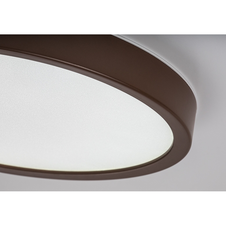 Rabalux - LED Koupelnové stropní svítidlo LED/18W/230V 3000/4000/6000K pr. 29 cm IP44 hnědá