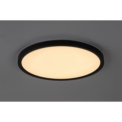 Rabalux - LED Koupelnové stropní svítidlo LED/24W/230V 3000/4000/6000K pr. 40 cm IP44 černá