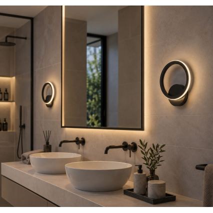 Rabalux - LED Koupelnové nástěnné svítidlo LED/8W/230V IP44 antracit