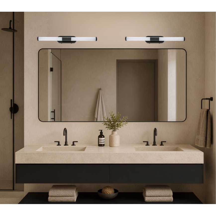 Rabalux - LED Koupelnové osvětlení zrcadla LED/6W/230V IP44 40 cm černá