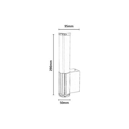 Rabalux - LED Koupelnové nástěnné svítidlo LED/6W/230V IP44 lesklý chrom