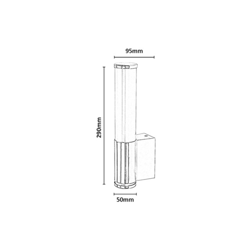 Rabalux - LED Koupelnové nástěnné svítidlo LED/6W/230V IP44 lesklý chrom