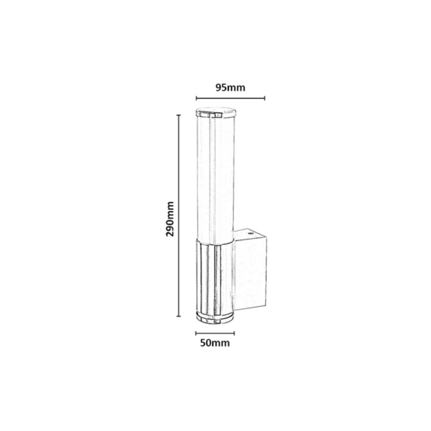 Rabalux - LED Koupelnové nástěnné svítidlo LED/6W/230V IP44 černá