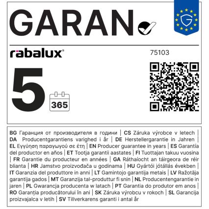 Rabalux - LED Koupelnové nástěnné svítidlo LED/6W/230V IP44 černá