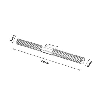Rabalux - LED Koupelnové osvětlení zrcadla LED/15W/230V IP44 60 cm zlatá